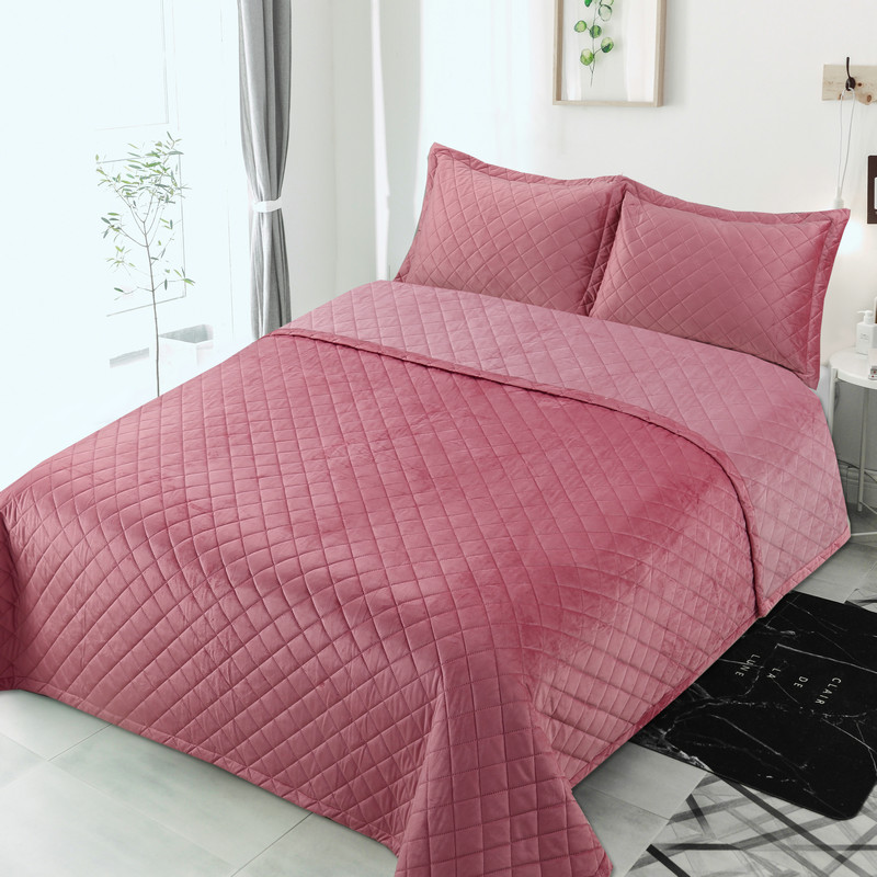 Deluxe classic solid color bedspread