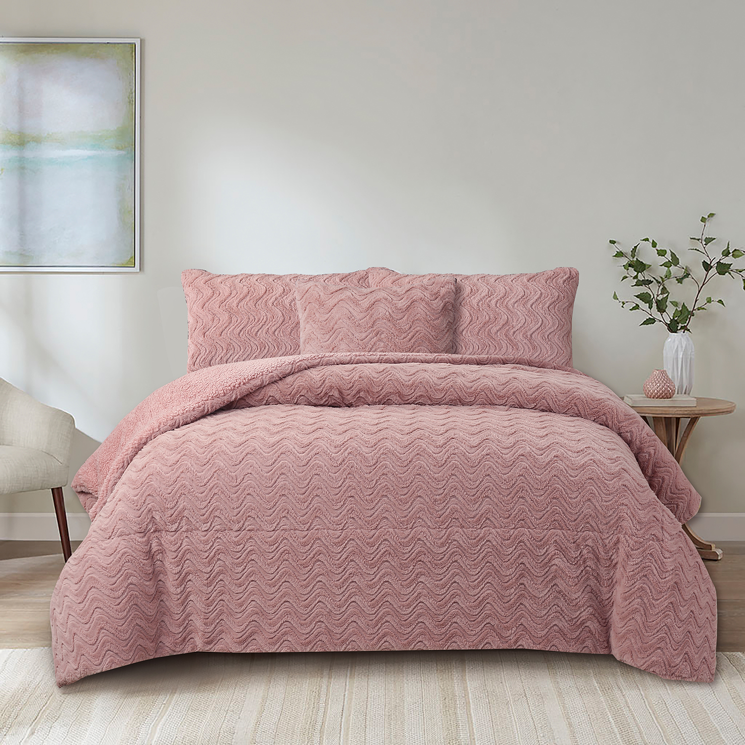 Rosa fashion rabbit comforter