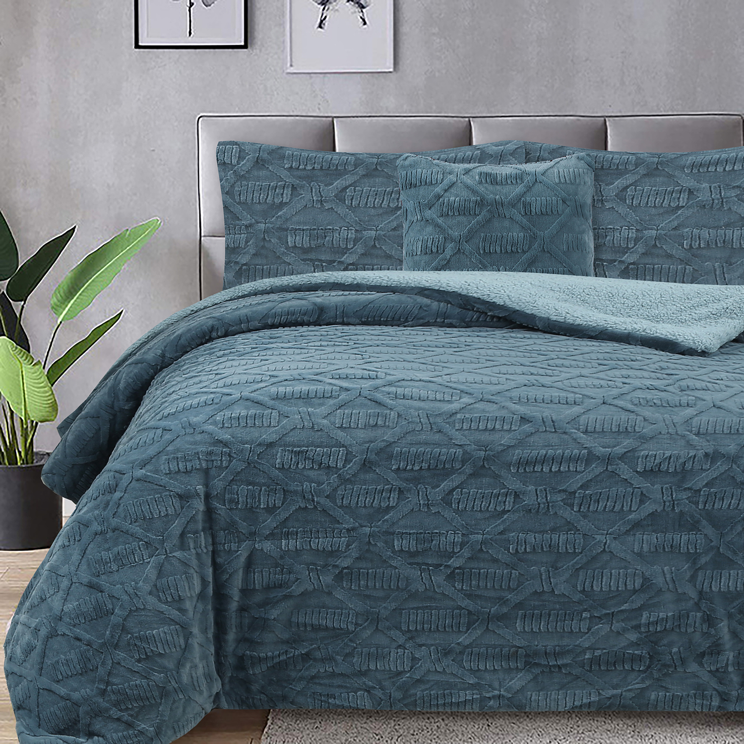 Fashion gray knot rabbit comforter quilt