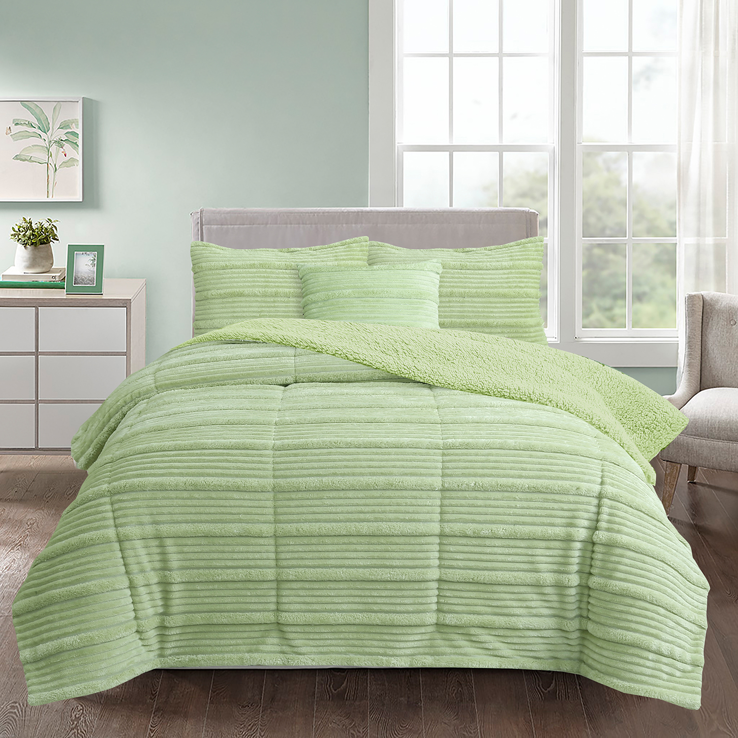 Flannel comforter Set